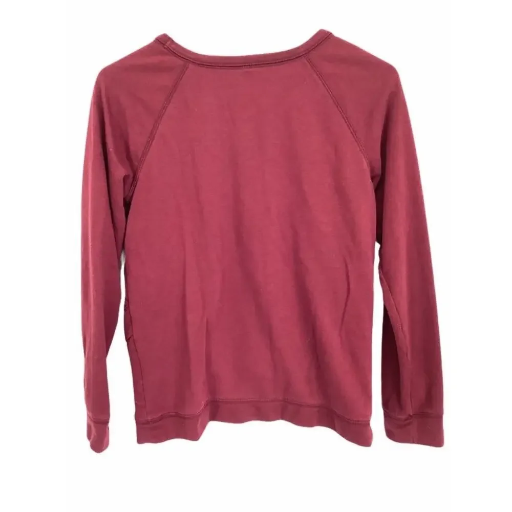 Old Navy Red Cross-over Crew Neck Sweatshirt 14